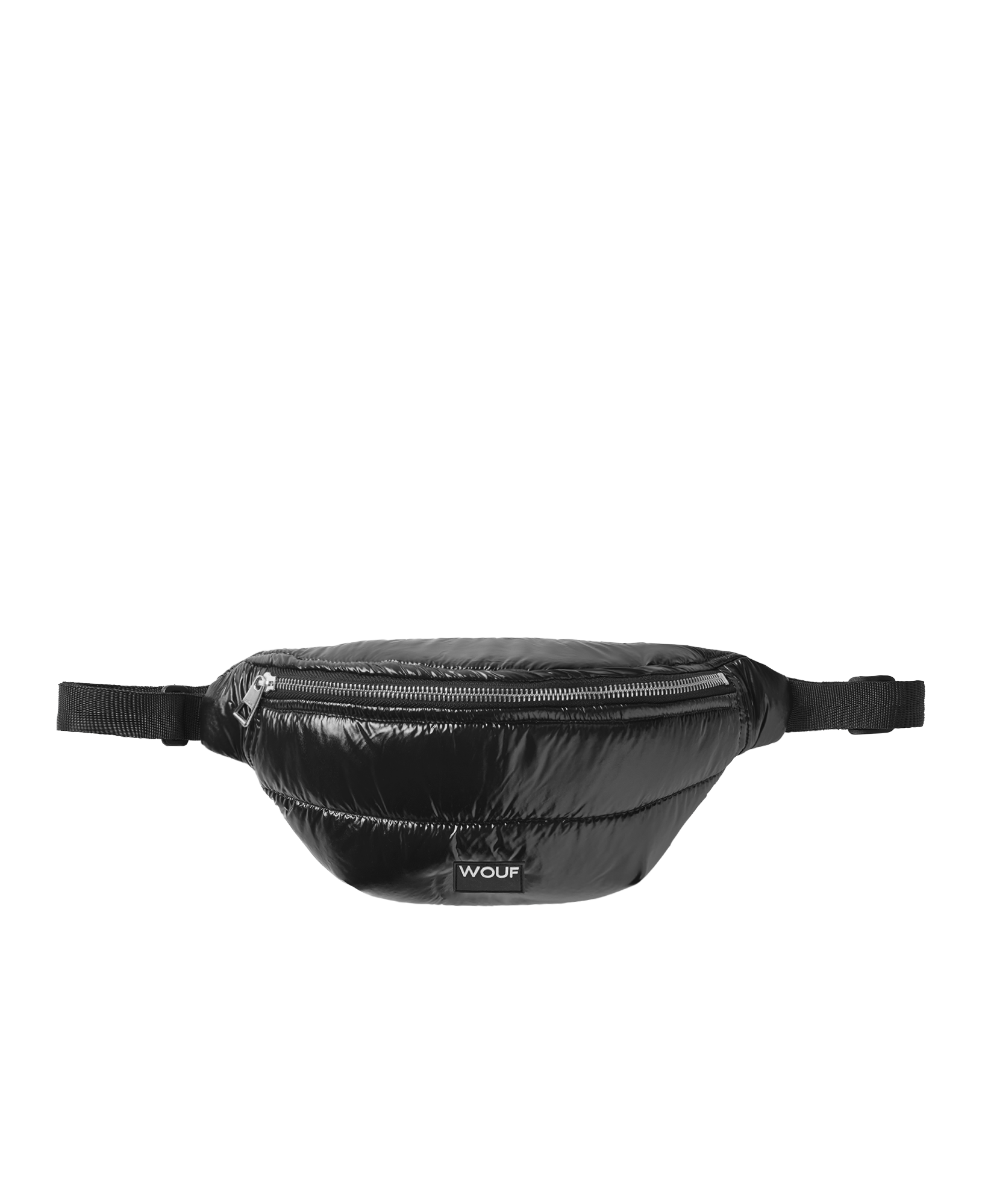 Black Glossy bæltetaske - sort